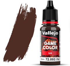 Шкіра (Skin). Фарба акрилова напівпрозора "чорнило", 72093 Vallejo Game Color - Ink, 18 ml.