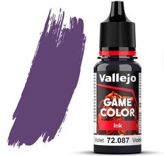 Фіолетовий (Violet). Фарба акрилова напівпрозора "чорнило", 72087 Vallejo Game Color - Ink, 18 ml.