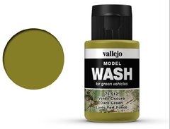 Темний зелений (Dark Green). Проливка акрилова, 76512 Vallejo Model Wash - Color, 35 ml.