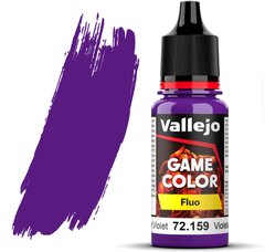 Флуоресцентний фіолетовий (Fluorescent Violet). Фарба акрилова, 72159 Vallejo Game Color - Fluo, 18 ml.