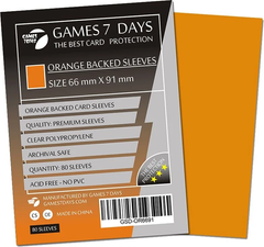 Games7Days (66 х 91 мм / 63.5x88 мм) Orange Premium MTG (80 шт)
