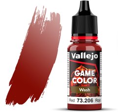 Червоний (Red). Проливка акрилова, 73206 Vallejo Game Color - Wash, 18 ml.