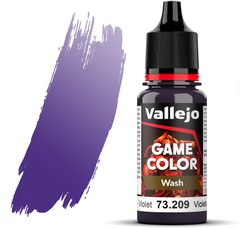 Фіолетовий (Violet). Проливка акрилова, 73209 Vallejo Game Color - Wash, 18 ml.