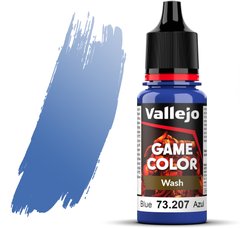 Синій (Blue). Проливка акрилова, 73207 Vallejo Game Color - Wash, 18 ml.