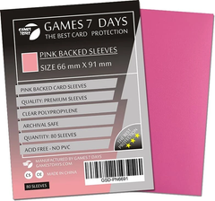 Games7Days (66 х 91 мм / 63.5x88 мм) Pink Premium MTG (80 шт)
