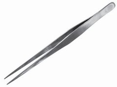 Пінцет з нержавіючої сталі з прямим наконечником (175 мм.) (Straight Tip Stainless Steel Tweezers (175 mm.)). Інструменти, T12008 Vallejo Tools