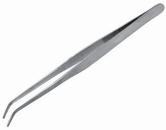 Міцний вигнутий пінцет з нержавіюочї сталі (Strong Curved Stainless Steel Tweezers (175 mm.)). Інструменти, T12009 Vallejo Tools