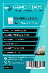 Games7Days (59 x 92 мм) Premium Euro Size (50 шт)