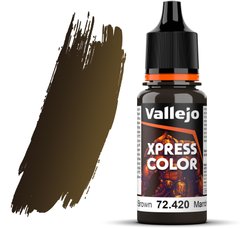 Пустковий коричневий (Wasteland Brown). Фарба акрилова "експрес", 72420 Vallejo Game Color - Xpress Color, 18 ml.