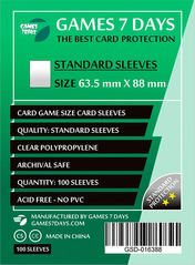 Games7Days (63.5 x 88 мм) Standard Card Game (100 шт)