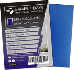 Games7Days (66 х 91 мм / 63.5x88 мм) Blue Premium MTG (80 шт)