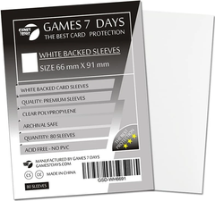 Games7Days (66 х 91 мм / 63.5x88 мм) White Premium MTG (80 шт)