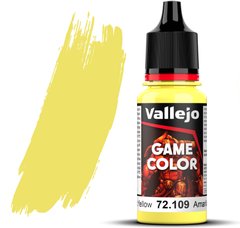 Токсичний жовтий (Toxic Yellow). Фарба акрилова, 72109 Vallejo Game Color - Color, 18 ml.