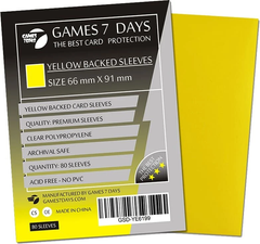 Games7Days (66 х 91 мм / 63.5x88 мм) Yellow Premium MTG (80 шт)
