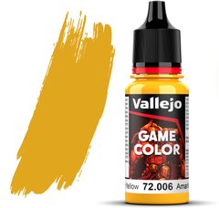 Сонячний жовтий (Sun Yellow). Фарба акрилова, 72006 Vallejo Game Color - Color, 18 ml.
